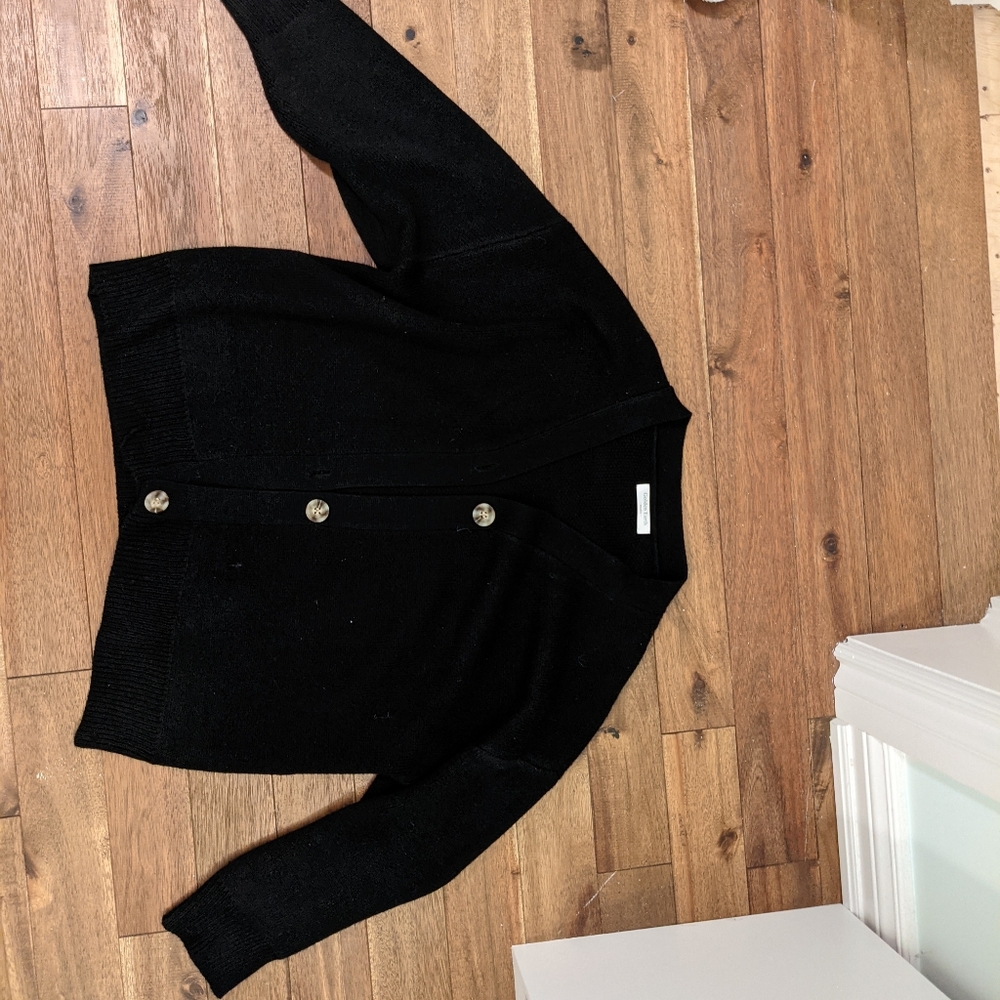 Oversized black cardigan, size M-L